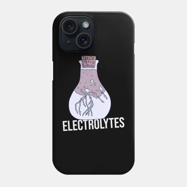 Electrolytes - Lightning in a Bottle Phone Case by DeWinnes