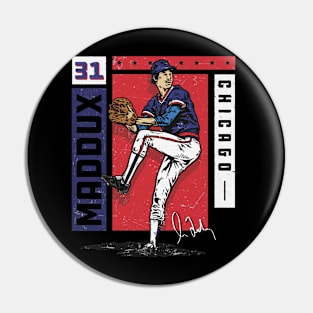 Greg Maddux Chicago Card Stat Pin