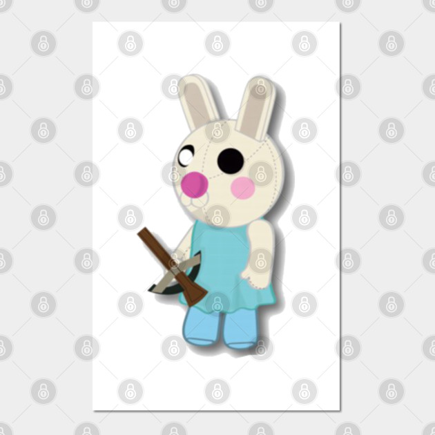 Piggy Roblox Bunny Roblox Roblox Characters Piggy Roblox Posters And Art Prints Teepublic - roblox bunny piggy art