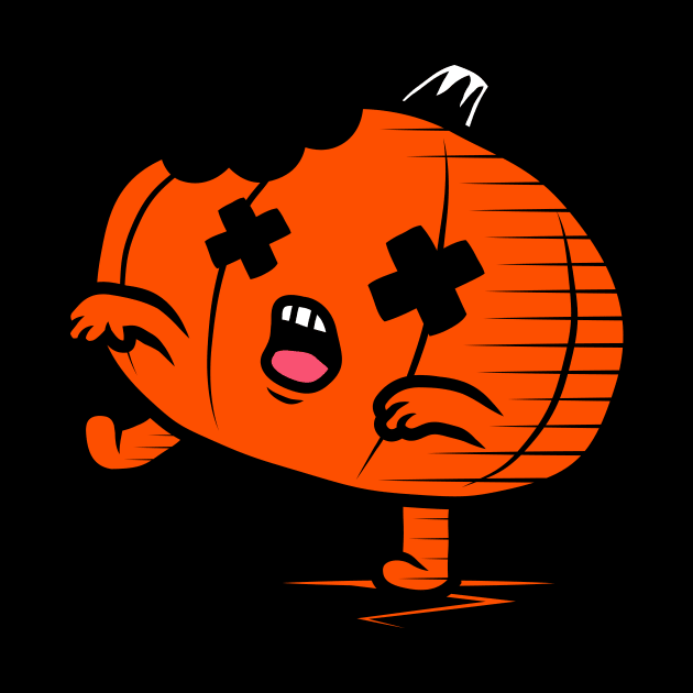 Zombie Pumpkin by krisren28