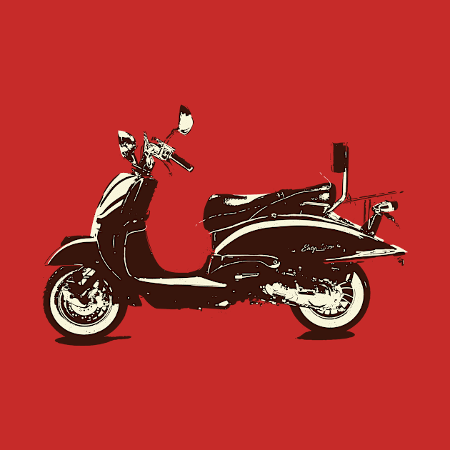 Retro Vintage Scooter by YTdesign