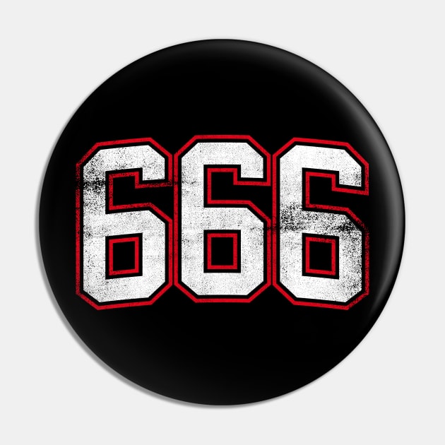 666 The Number of the Beast Pin by cowyark rubbark