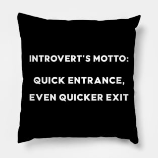 funny introvert Pillow