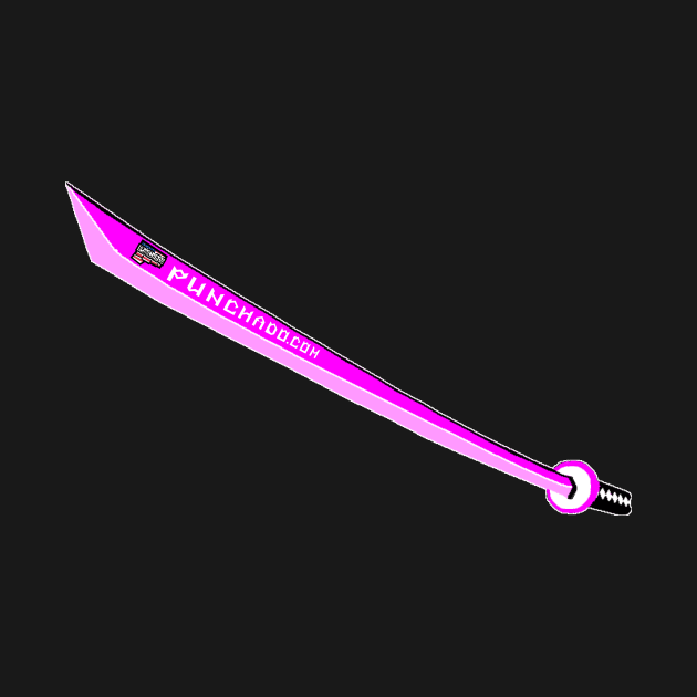 Katana with Blank Text, v. Code Magenta Pink by punchado