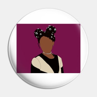 Janelle Monae Fan Art Pin