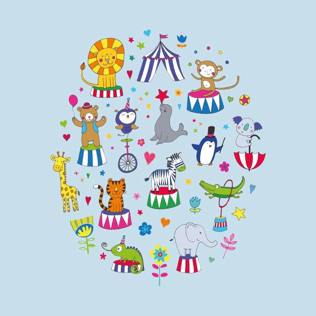 Animal Circus - cute animals by Cecca Designs by Cecca