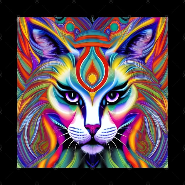 Kosmic Kitty (23) - Trippy Psychedelic Cat by TheThirdEye