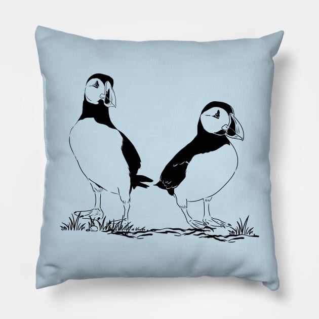 Puffin Pillow by RefinedApparelLTD