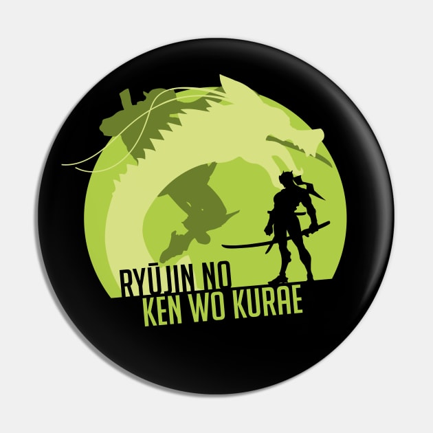 Overwatch - Genji - Dragonblade Pin by alcateiaart