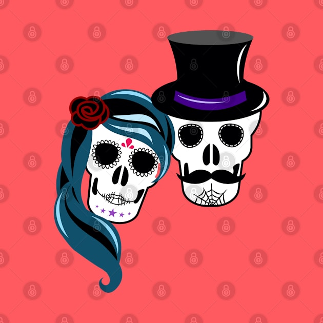 Sugar Skull Lovers by zoddie