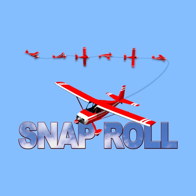 Aerobatic Flying Snap Roll by SeattleDesignCompany