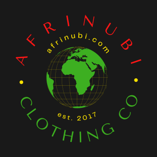 Afrinubi Clothing Company Logo - Rastafari Colors T-Shirt