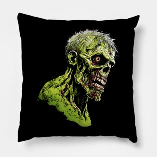 Green Zombie Pillow