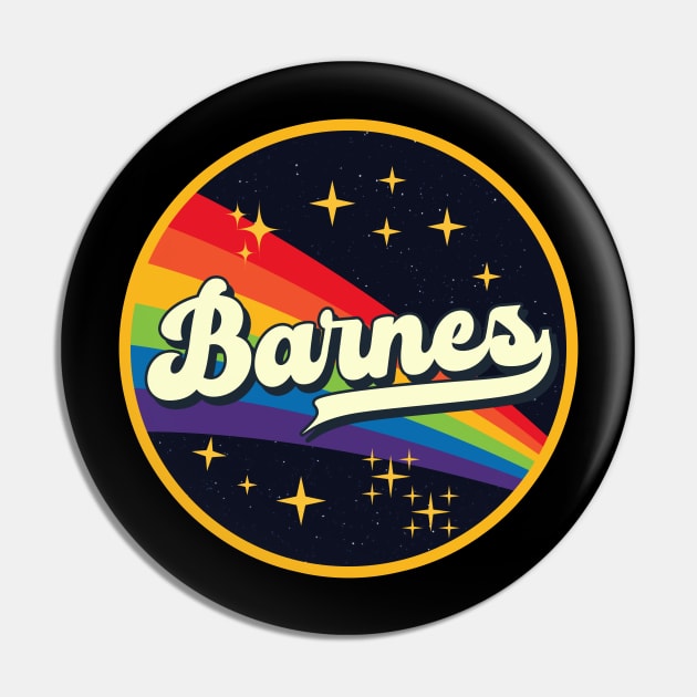 Barnes // Rainbow In Space Vintage Style Pin by LMW Art