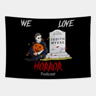 We Love Horror Podcast Michael Myers Design Tapestry