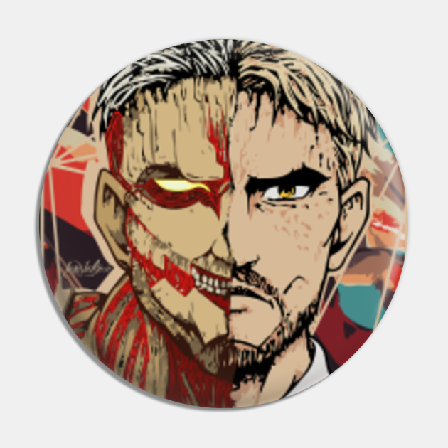 Armored Titan Anime Fan art - Attack On Titan - Pin | TeePublic Armored Titan Anime Fan art - Attack On Titan - Pin | TeePublic