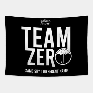 UMBRELLA ACADEMY 2: TEAM ZERO (BLACK BACKGROUND) Tapestry