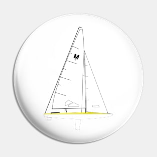 M20 Scow Sailboat Pin