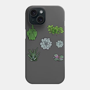 Six Sublime Succulents Phone Case