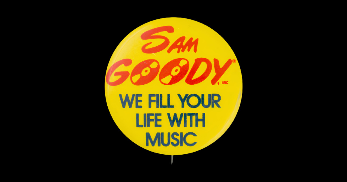 Sam Goody We Fill Your Life With Music Retro Vintage Record Store Sticker Teepublic 3117