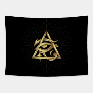 Esoteric Egyptian Eye Sacred Geometry Occultism Tapestry