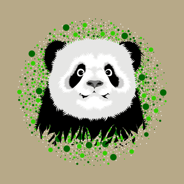 Cute Panda Bear by eBrushDesign