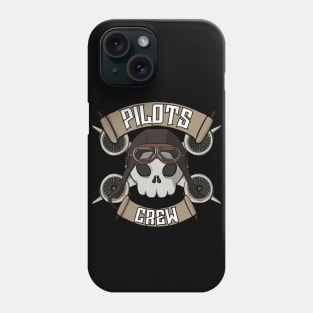 Pilots crew Jolly Roger pirate flag Phone Case