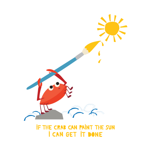 If The Crab Can Paint the Sun by Loo McNulty Design