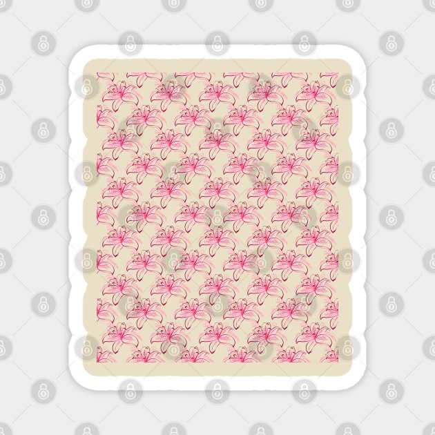 Flowers pattern Magnet by DewaJassin