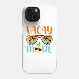 Vacay Mode Cute Vacation Summer Cruise Getaway Holiday T-Shirt Phone Case