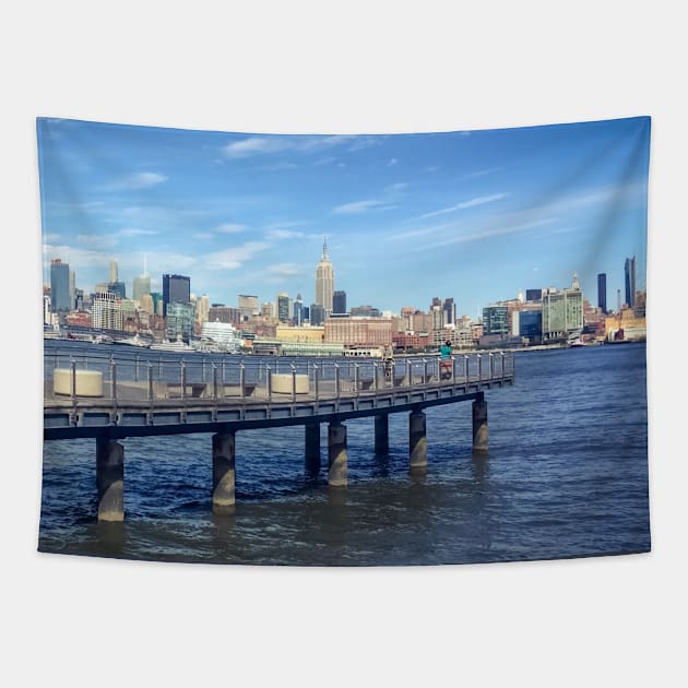 Manhattan Skyline Skyscrapers NYC Tapestry by eleonoraingrid