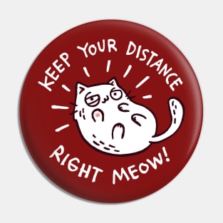 keep your distance right meow Pin