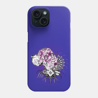 Sugarskull Great Dane Phone Case