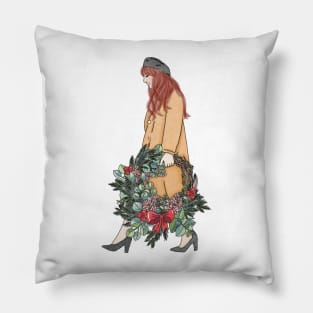 Christmas girl (12) Pillow