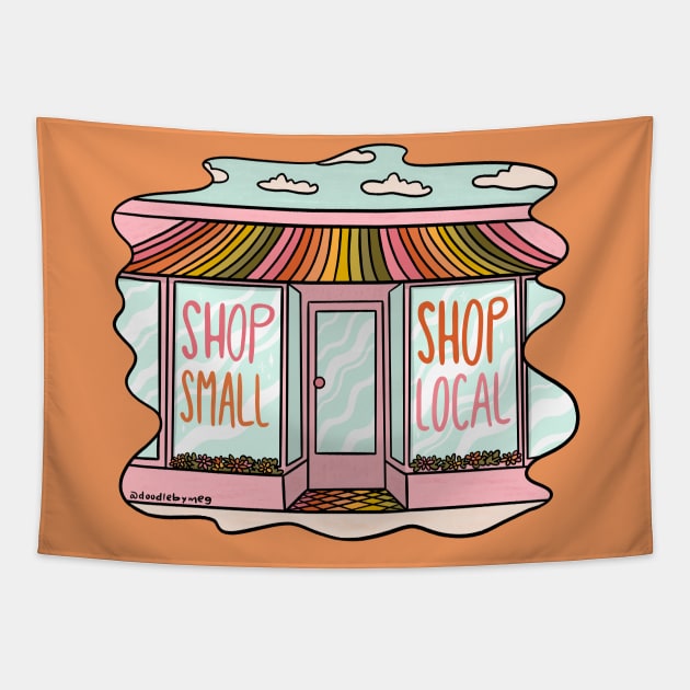 Shop Local Shop Small Tapestry by Doodle by Meg