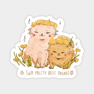 Two Pretty Best Friends Magnet