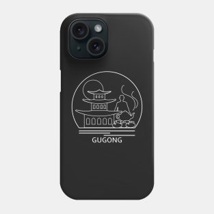 Gugong Minimalist Line Drawing - Board Game Inspired Graphic - Tabletop Gaming  - BGG Phone Case