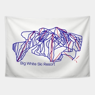 Big White Trail Map Tapestry