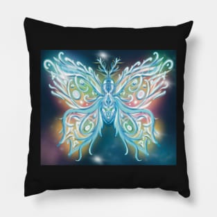 Airbrush Ice Butterfly Pillow