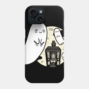 Full Moon Haunted House Phone Case