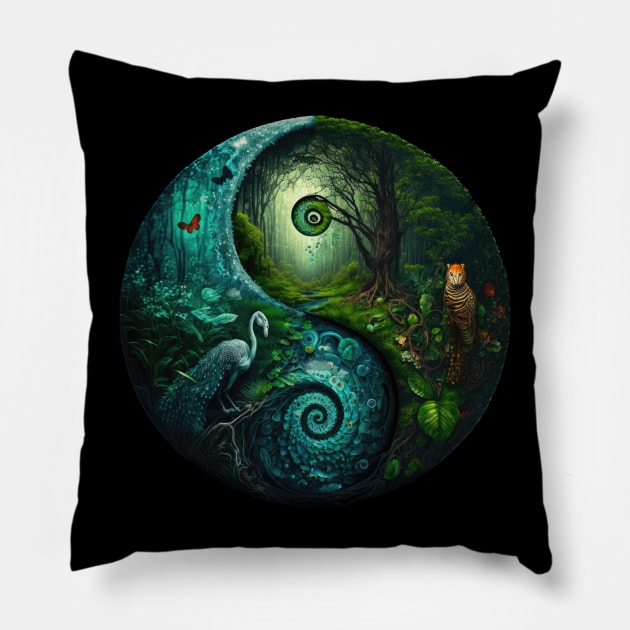 Rainforest Pillow by aicharactersart