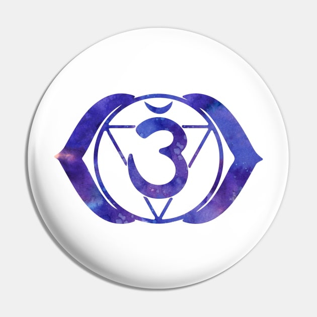 Third Eye Chakra Pin by erzebeth