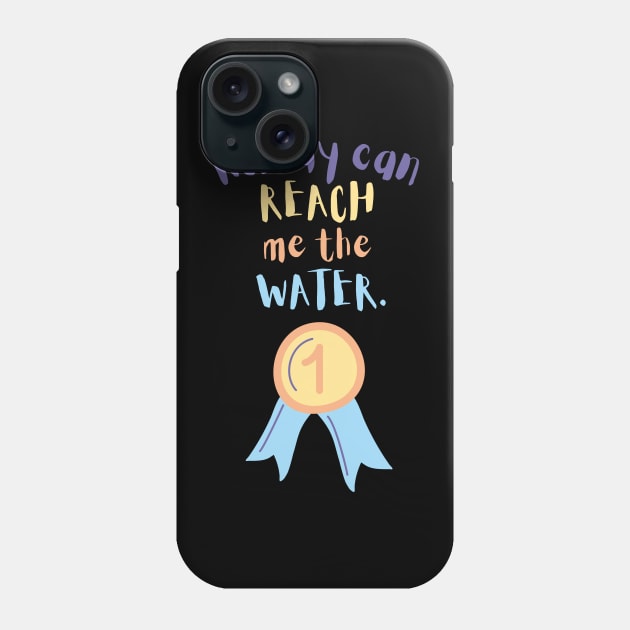 Nobody can reach me the water Phone Case by maxdax