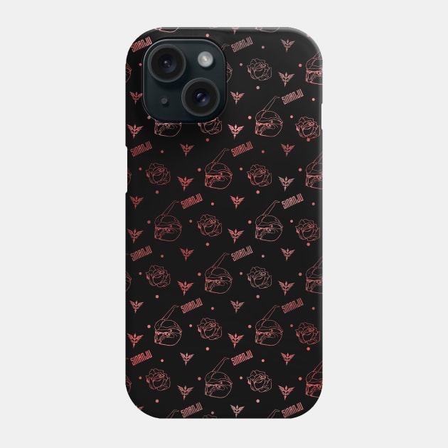 Sinanju Pattern  [Red & Black] Phone Case by Gundam Otaku Shop