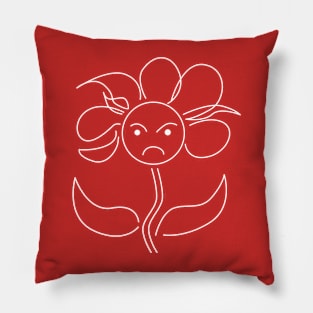 Angry Flower Pillow