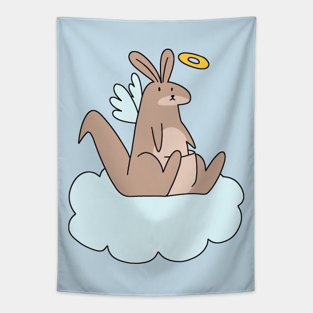 Angel Cloud Kangaroo Tapestry by saradaboru