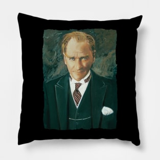 Ataturk Oil Painting Pillow