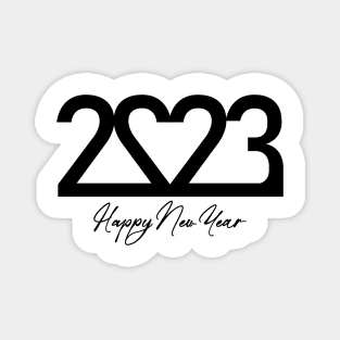 Happy New Year 2023 - Black Magnet