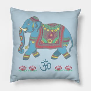 Painted Elephant Pillow