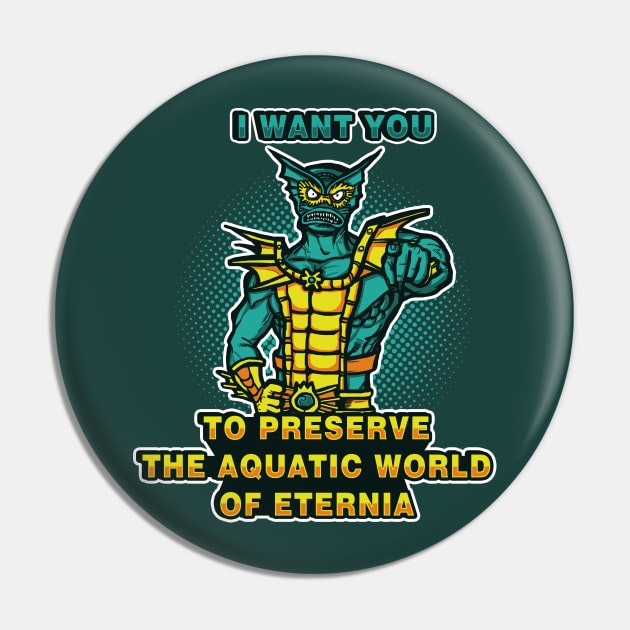 Preserve The Aquatic World Pin by AndreusD